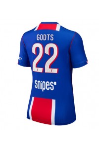 Paris Saint-Germain Mika Godts #22 Fotballdrakt Hjemme Klær Dame 2026-27 Korte ermer